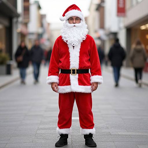 Santa Suit Christmas Street Outfit