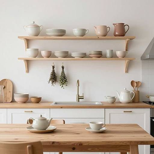 Minimalist Cottagecore Kitchen Charm