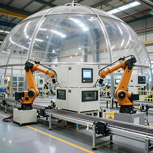 Modular Prefab Factory with Robotics