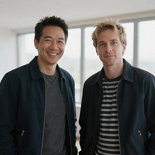 Two Men in a Bright Room