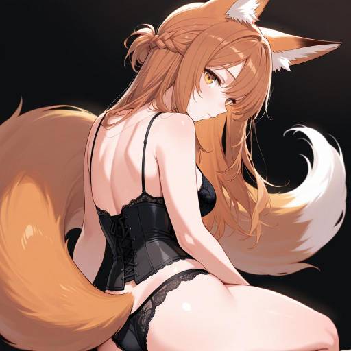 Athletic Fox Girl in Cowboy Shot Athletic Fox Girl in Cowboy Shot