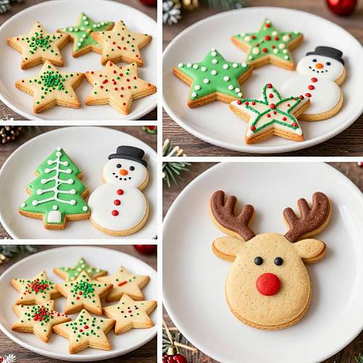 Festive Christmas Cookie Collage