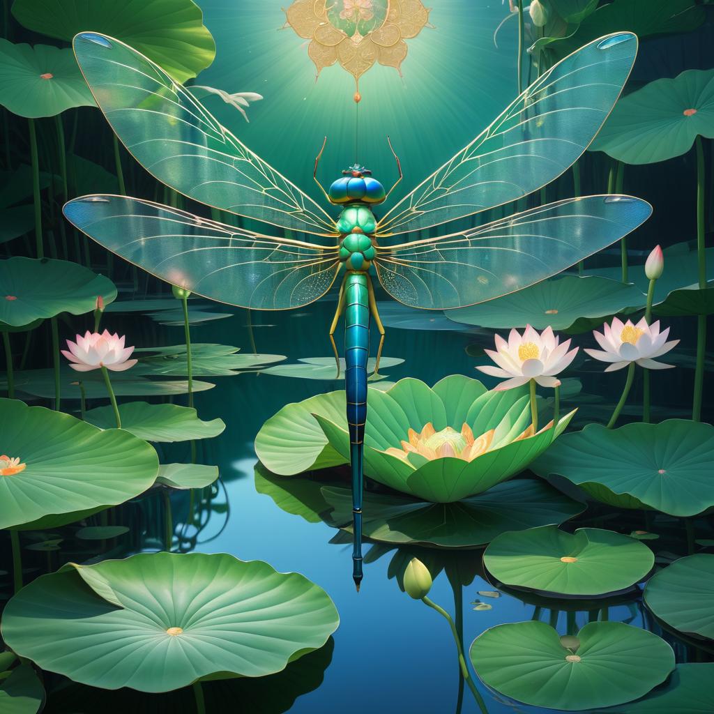 Serene Dragonfly and Orthodox Saint Art