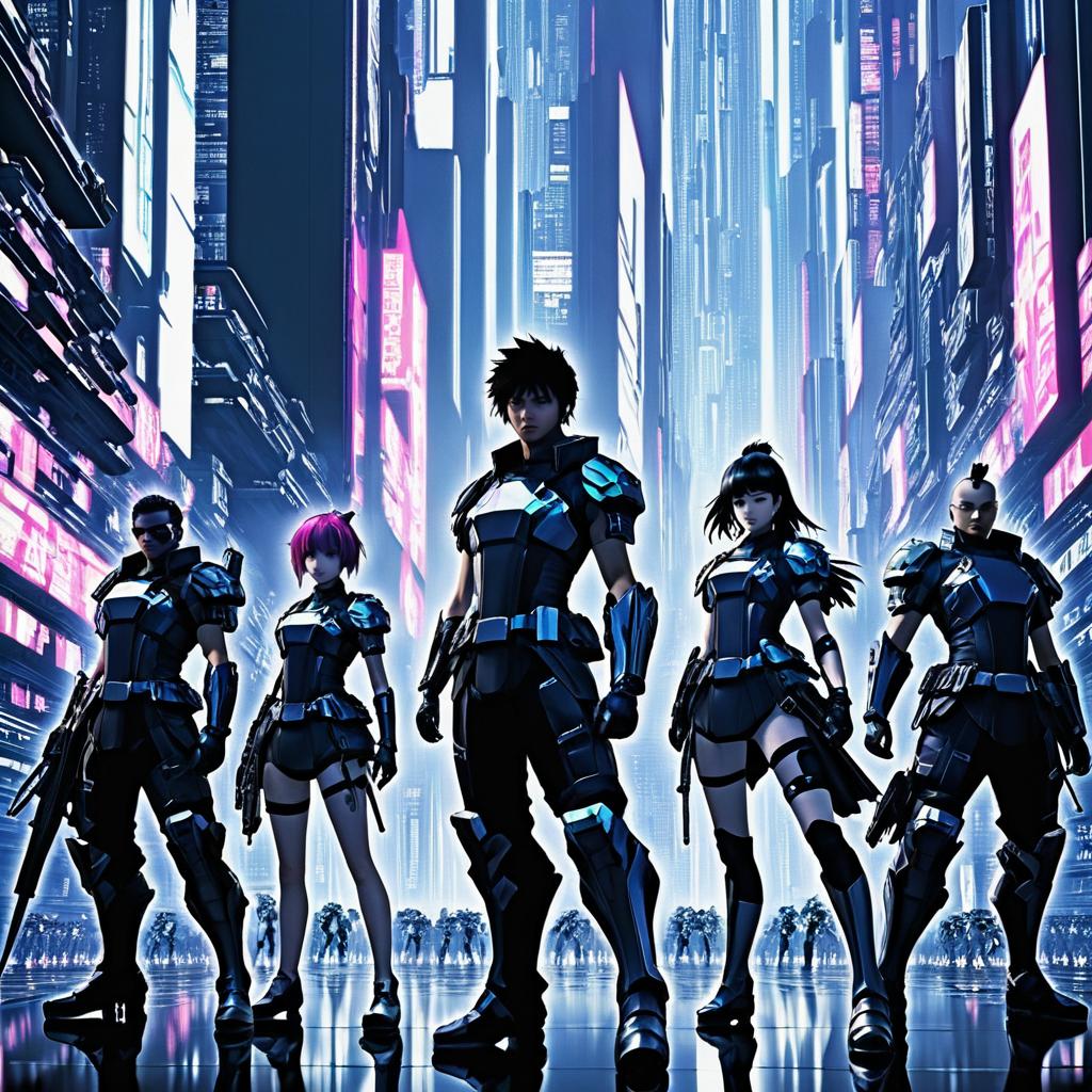 Cybernetic Rebels' Daring Escape in Anime