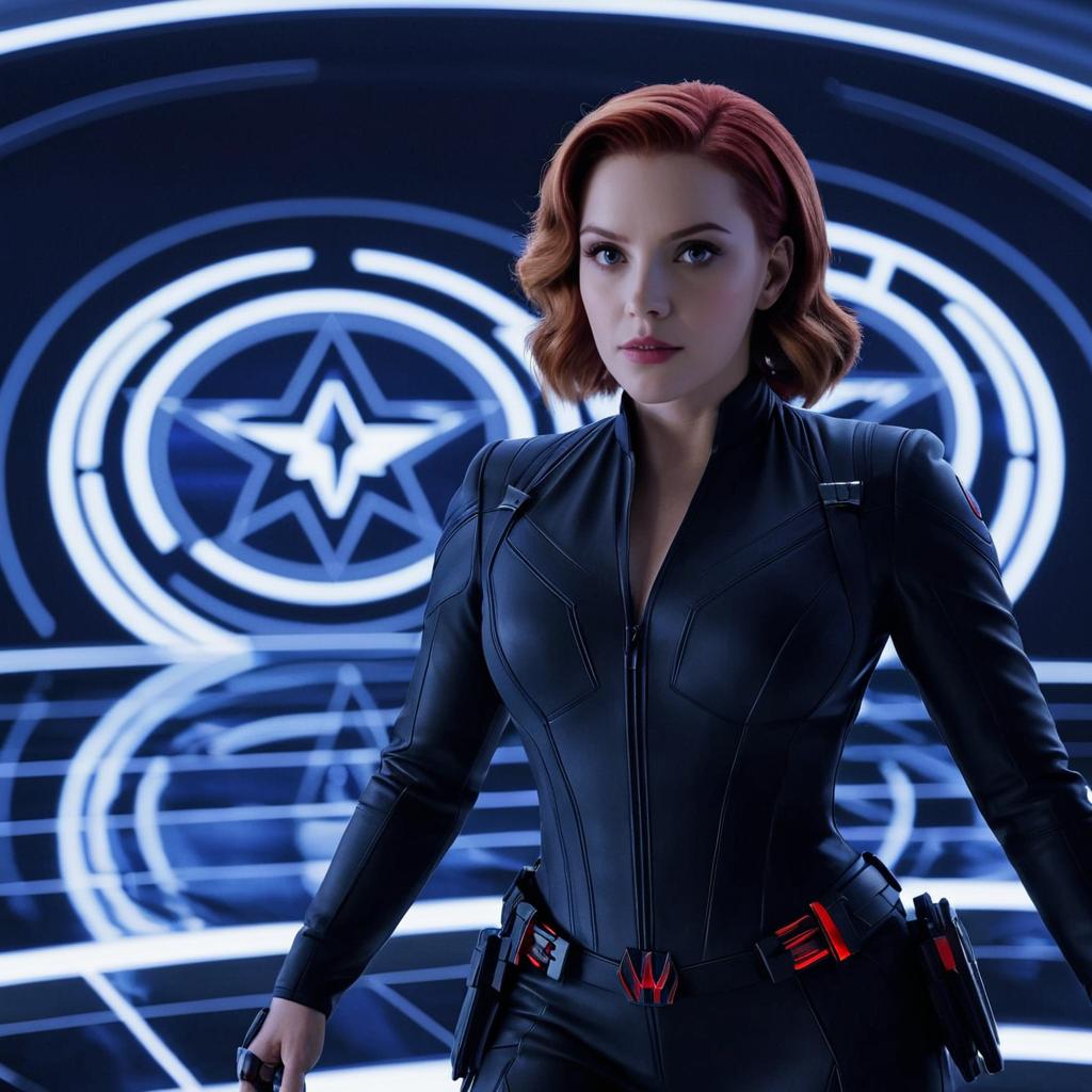 Scarlett Johansson as Black Widow in Endgame