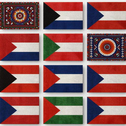 AI-Generated Cultural and Abstract Flags