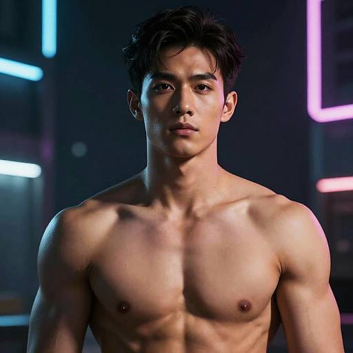 Hyper-Realistic Gigachad Portrait