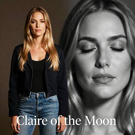 Portrait of Claire with Artistic Overlay