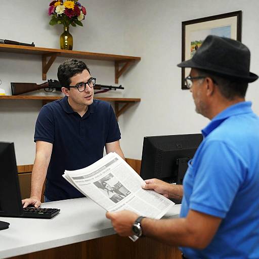 Office Conversation Between Two Generations