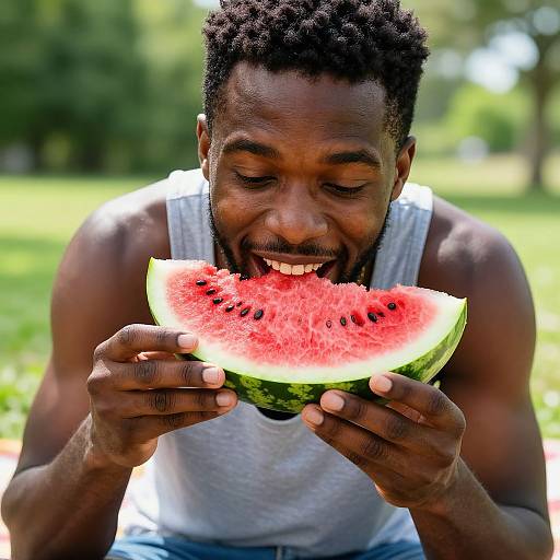 Joyful Summer Picnic with Watermelon