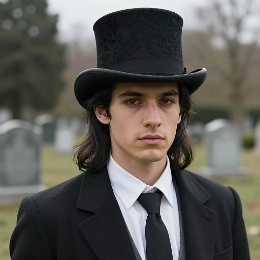 Young Man in Black Attire Outdoors