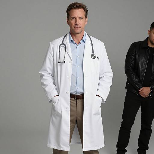 Confident Middle-Aged Male Doctor Portrait