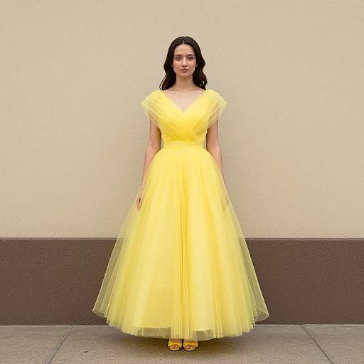 Yellow Fairy in Front of Wall