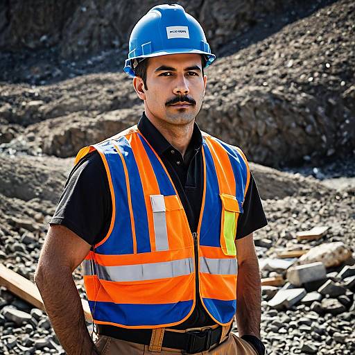 Construction Worker in Safety Gear