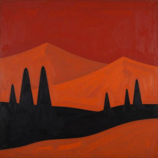 Bold Color Field Landscape Art