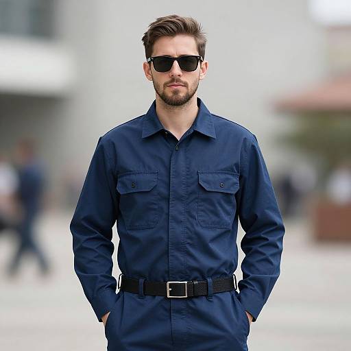Realistic Male Workwear Portrait
