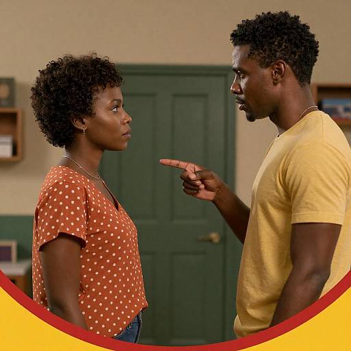 Dramatic Movie Poster with Two Characters