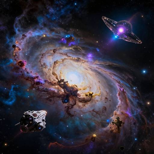 Vibrant Intragalactic Cosmic Scene