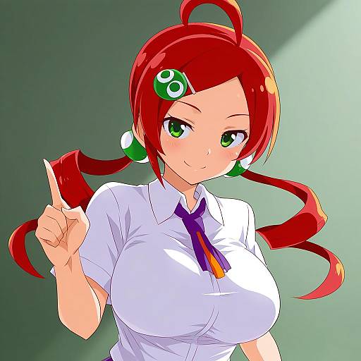 Illustration of Andou ringo, puyopuyo in the style of Otokamu