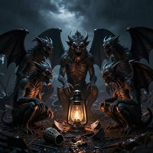 Nightmarish Gargoyles in Apocalypse