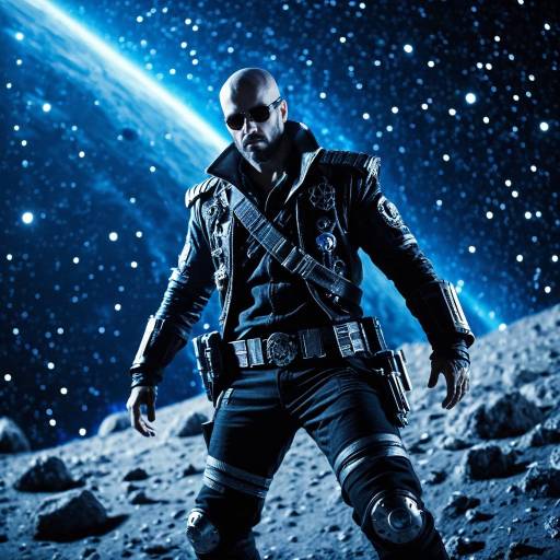 Detailed Space Pirate in Asteroid Belt