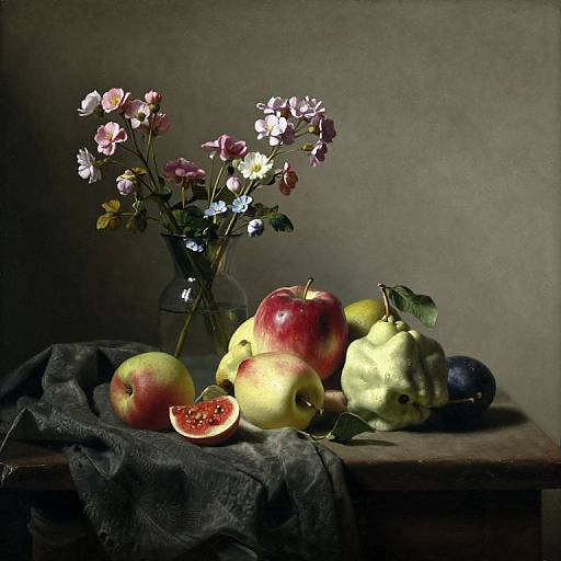 Vermeer-Inspired Sunlit Still Life