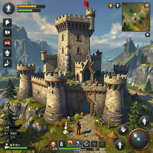 Epic Online Castle Builder Scene