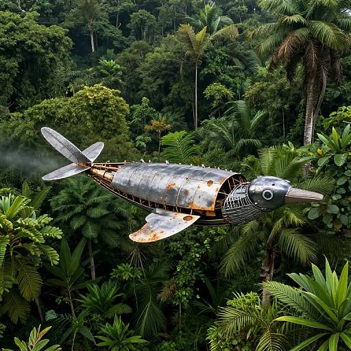 Clockwork Whale in Amazon Canopy