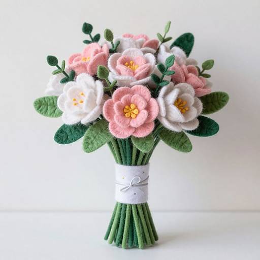 DIY Felt Wedding Bouquet Tutorial