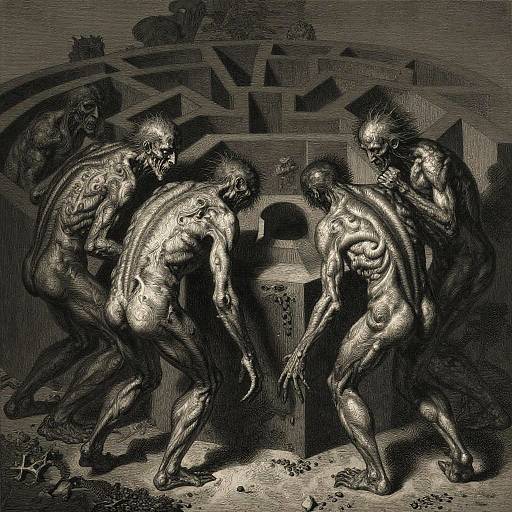 Gustave Dore Surreal Demon Labyrinth