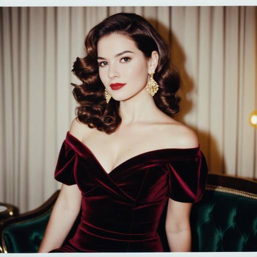 Elegant Vintage-Inspired Dress in Bokeh