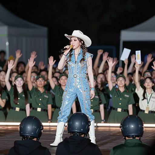 Dynamic Live Performance Under Night Lights