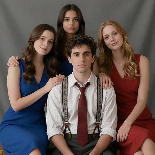 Casual Group Portrait with Soft Lighting