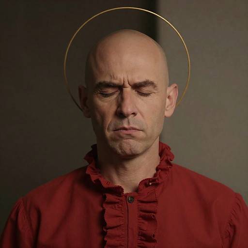 Divine Portrait of a Contemplative Man