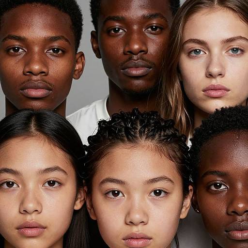 Diverse Cultural Portraits Close-Up