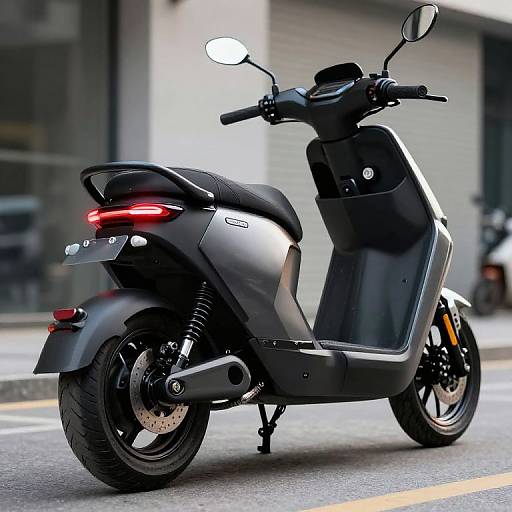 Sleek Modern Electric Urban Motorcycle