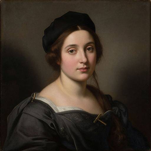 Portrait of Woman Wearing Cap