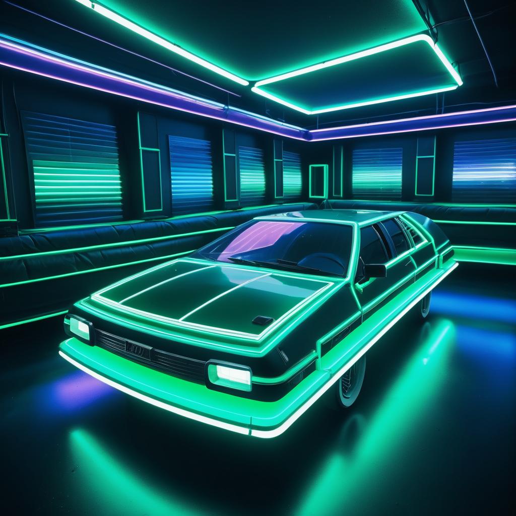 Nighttime Hovercraft: 80s Synthwave Vibes