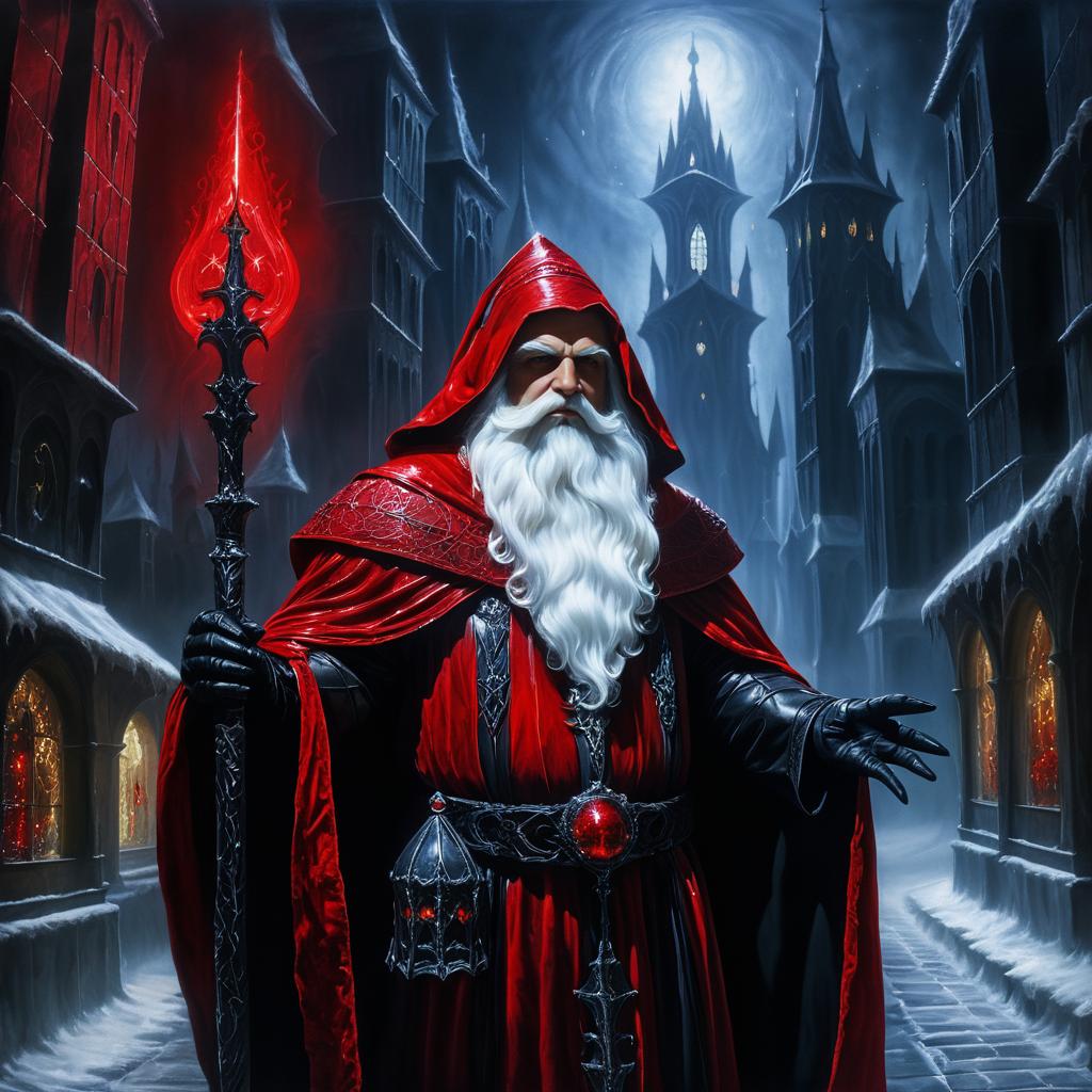 Santa Claus Necromancer in Dark City