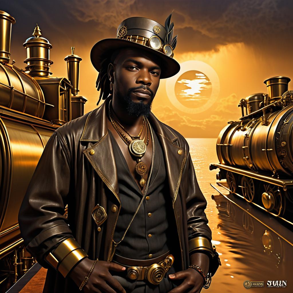 Utopian Steampunk Hobo Lifestyle Art