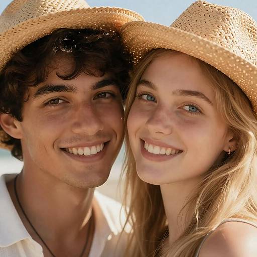 Sunlit Smiles: A Warm Close-Up