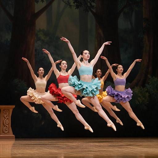 Synchronized Dance Performance on Stage