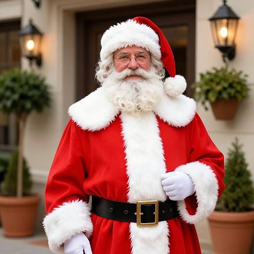 Classic Santa Claus by Lantern