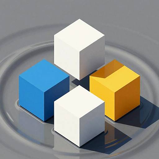 Surreal Transforming Cubes in Escher Style