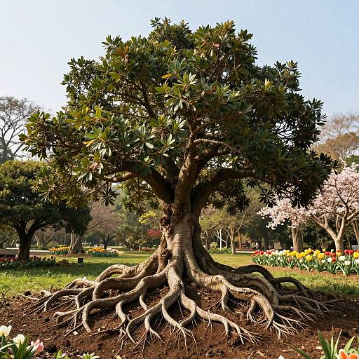 Ancient Tree Symbolizing Stability and Growth