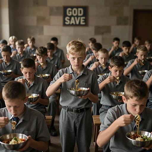 Emotive Scene in a Dimly Lit Room