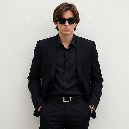 Stylish All-Black Formal Outfit