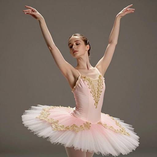 Elegant Ballerina in Pink Tutu