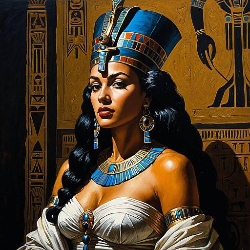 Elegant Egyptian Queen Portrait