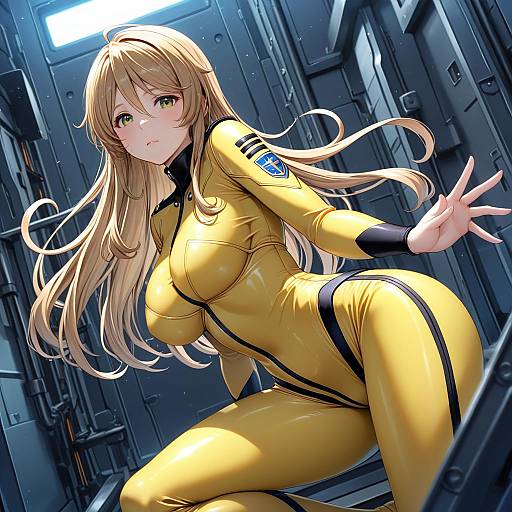 Illustration of Mori yuki, uchuu senkan yamato in the style of Liya